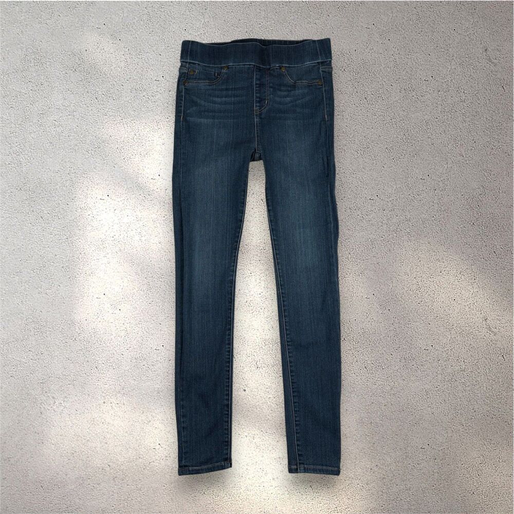 Liverpool Los Angeles High Rise Ankle Skinny Jeans Women 4/27 Blue Pull On euc